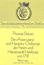 Die Assecuranz- und Haverey-Ordnung der Freien und Hansestadt Hamburg von 1731
