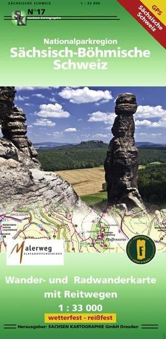 Nationalparkregion Sächsisch-Böhmische Schweiz 1 : 33 000