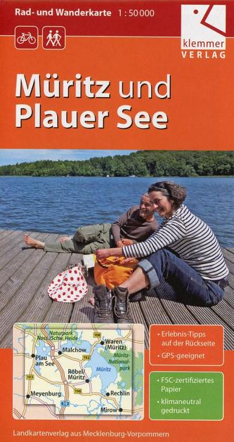 Rad- und Wanderkarte Müritz und Plauer See 1 : 50 000