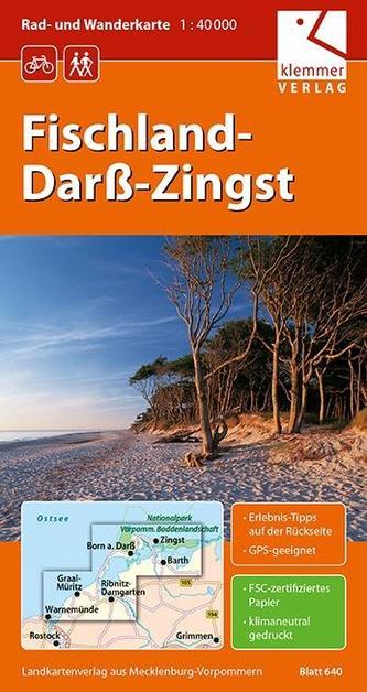 Rad- und Wanderkarte Fischland-Darß-Zingst 1 : 40 000