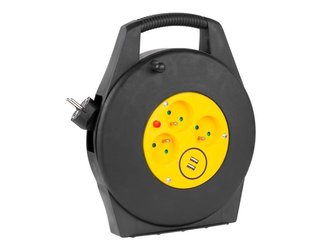 Prodlužovací kabel na bubnu - 3 zásuvky 10m REBEL URZ3267