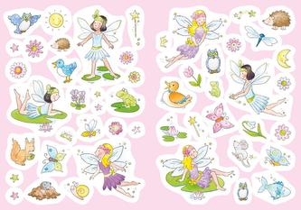 Glitzer-Sticker-Malbuch. Zauberhafte Elfen