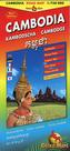 Kambodscha, Cambodia, Cambodge Strassenkarte