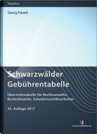 Schwarzwälder Gebührentabelle