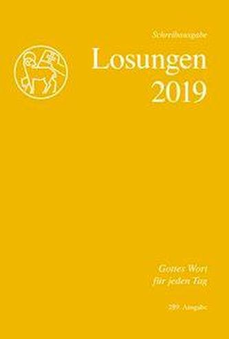 Losungen 2019. Schweiz, Schreibausgabe