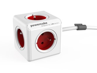 Zásuvka POWERCUBE EXTENDED s kabelem 3m RED