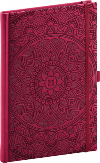 Týdenní diář Vivella Fun 2021, mandala, 15 × 21 cm
