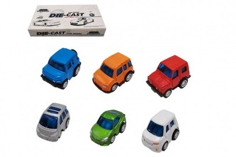 Auto mini kov/plast 5cm na zpětné natažení, cena za jeden kus