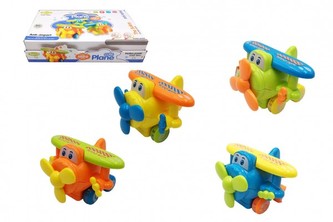 Letadlo plast 10cm na setrvačník 1 ks, 4 různé barvy