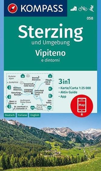 Sterzing und Umgebung, Vipteno e dintorni 1:25 000
