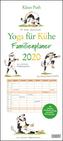 Yoga für Kühe Familienplaner 2020 - Wandkalender - Familien-Kalender mit 6 Spalten - Format 22 x 49,5 cm