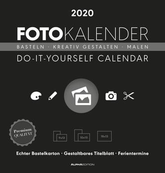 Foto-Bastelkalender 2020 schwarz datiert
