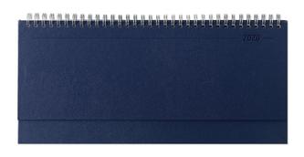 Tisch-Querkalender Balacron blau 2020