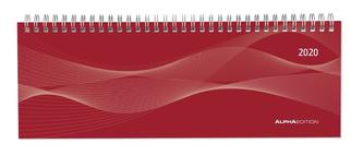 Tisch-Querkalender Profi rot 2020