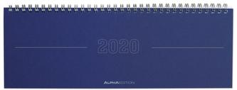 Tisch-Querkalender Papyrus blau 2020