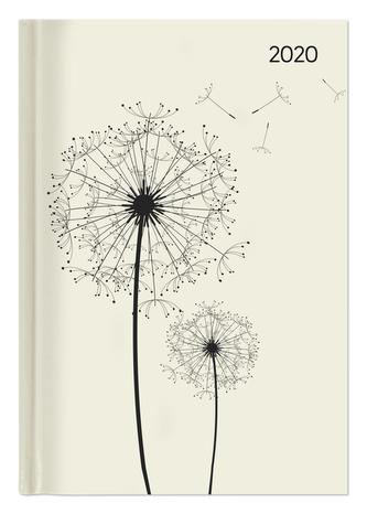 Buchkalender Style Blowballs 2020 - Bürokalender A5 - Cheftimer - 1 Tag 1 Seite - 352 Seiten - Terminplaner - Notizbuch - Pusteb