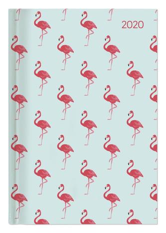 Buchkalender Style Flamingos 2020 - Bürokalender A5