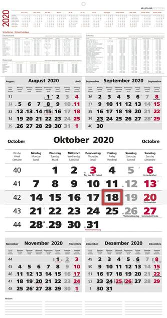 5-Monatskalender 2020 Maxi