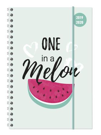 Collegetimer A5 Woche Melon Ringbuch 2019/2020