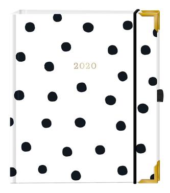 Premium-Terminplaner Black and White 2020