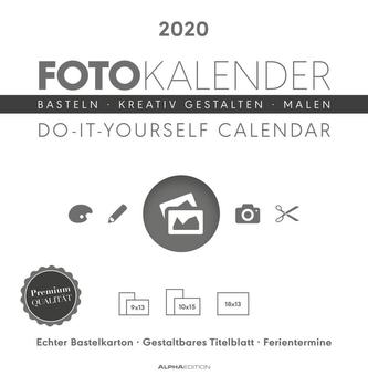 Foto-Bastelkalender 2020 weiß datiert