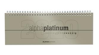 Tisch-Querkalender alpha platinum 2020