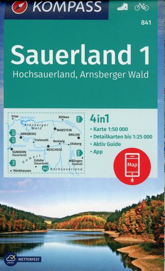 Sauerland 1, Hochsauerland, Arnsberger Wald 1:50 000