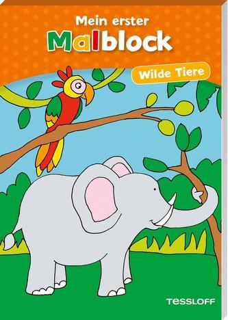 Erster Malblock. Wilde Tiere