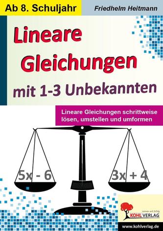 Lineare Gleichungen mit 1-3 Unbekannten