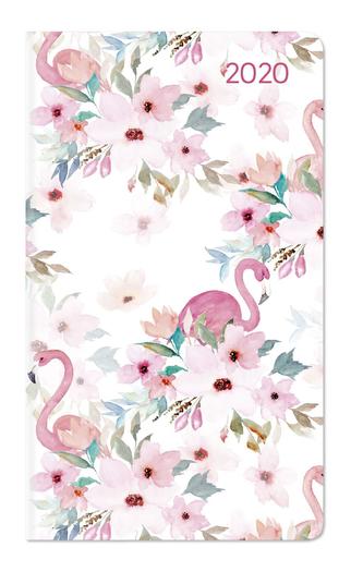 Ladytimer Slim Flamingo 2020 - Taschenplaner - Taschenkalender (9 x 16)