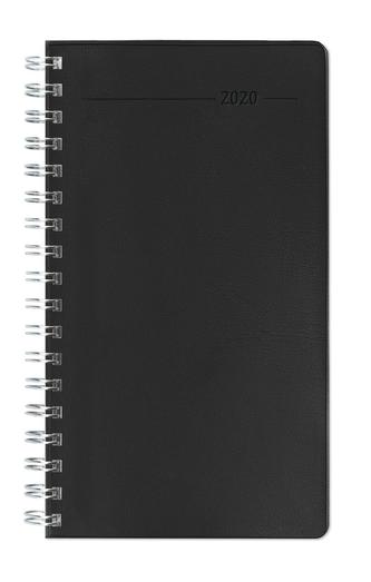 Slimtimer Premium PVC schwarz 2020 - Ringbindung