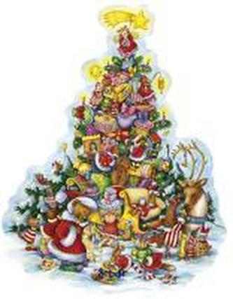 Päckchenschlitten Adventskalender