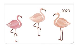 Ladytimer Pad Flamingos 2020