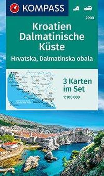 Kroatien, Dalmatinische Küste 1:100 000