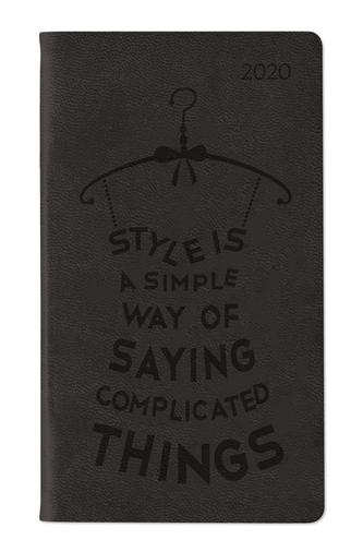 Ladytimer Slim Deluxe Black 2020 - Taschenplaner / Taschenkalender