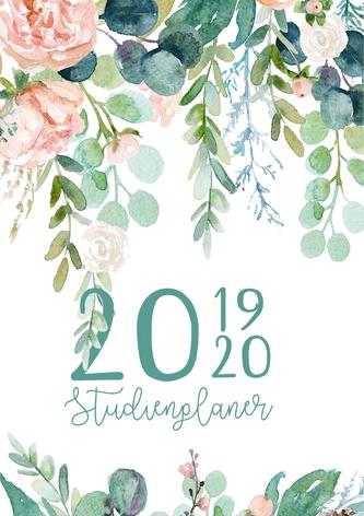 Studienplaner und Semesterkalender für 2019 - 2020 | Ein Studentenkalender und Studentenplaner, Terminplaner, Timer und Kalender