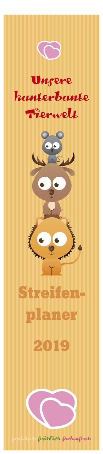 Streifenplaner Unsere kunterbunte Tierwelt 2020