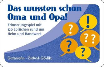 Das wussten schon Oma und Opa!