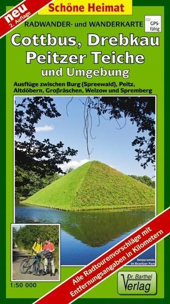 Cottbus, Peitzer Teiche und Umgebung 1 : 35 000. Radwander- und Wanderkarte