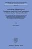 Prozedurale Regulierung und Transparenz von Related Party Transactions in börsennotierten Aktiengesellschaften.
