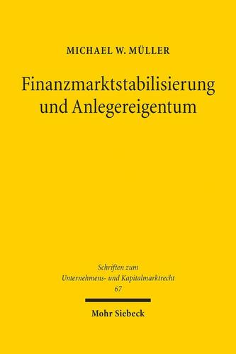 Finanzmarktstabilisierung und Anlegereigentum