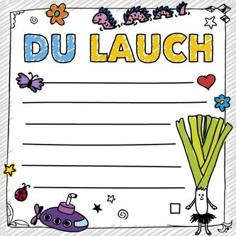 FUCK: Du Lauch - Klebezettel