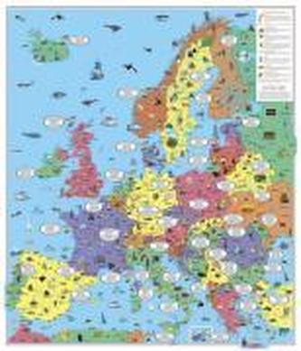 Europa Kinderkarte 1 : 3 700 000. Plano-Karte