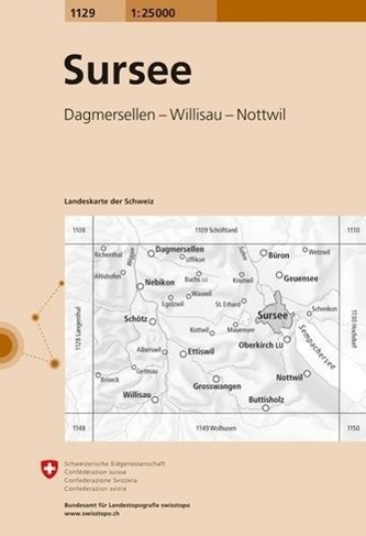 Swisstopo 1 : 25 000 Sursee