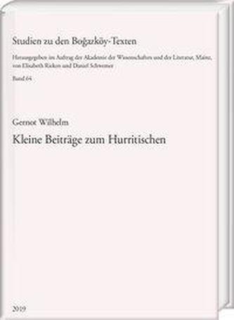 Kleine Beiträge zum Hurritischen