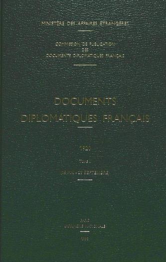 Documents Diplomatiques Francais: 1920. Tome II