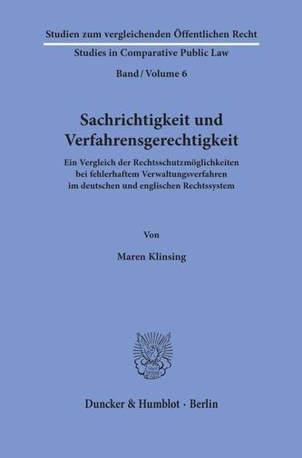 Sachrichtigkeit und Verfahrensgerechtigkeit