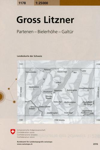 Swisstopo 1 : 25 000 Gross Litzner