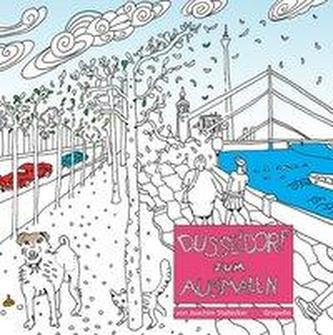 Düsseldorf zum Ausmalen