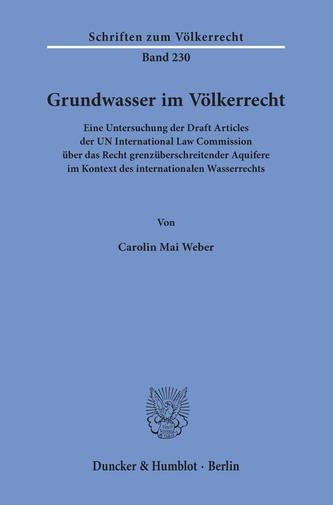 Grundwasser im Völkerrecht